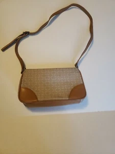 Etienne Aigner Womens Shoulder Bag Brown Leather Snap Adjustable Strap Handbag - Picture 1 of 11