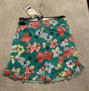 joules size 12 youth green floral shorts /shorties - Picture 1 of 10