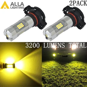 Alla Lighting 3200lm 3000K 27-LED 5202 Fog Light Driving Bulb Lamp Gloden Yellow - Picture 1 of 11
