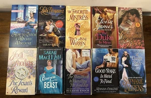 Lot of 10- Historical Romance Paperback Books **Free Shipping** - Picture 1 of 12