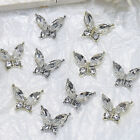 3pcs 3d Butterfly Nail Charms Crystals Diamonds Metal Alloy Nail Art Accessor Sg