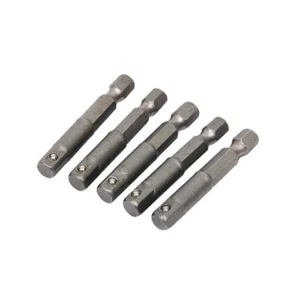 5PC Hex Shank to Square Drive Socket Adapters with 50mm Length - Ready - Picture 1 of 8