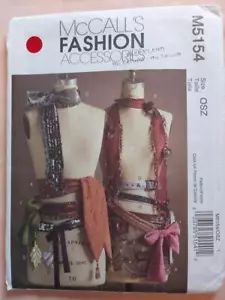 McCall's 5154 Fashion Accessories Scarves, Belts, Shimmy & Charms Pattern - Picture 1 of 2