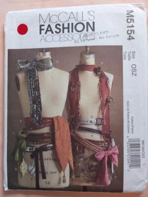 McCall's 5154 Fashion Accessories Scarves, Belts, Shimmy & Charms Pattern - Image 1 of 2