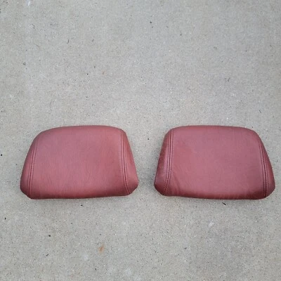 Оригинальные подголовники Volvo 760 из красной кожи подушечки Ox Blood подголовник 240 244 245 740 - Изображение 1 из 4