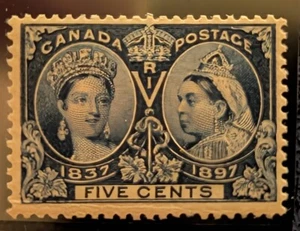 CANADA 1897, VICTORIA JUBILEE, SC. 54, F-VF MNH WITH SMALL GUM CREASE - Picture 1 of 2