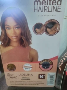 Wig, Lace Front,Melted Hairline Adelina, Dark Brown Sugar Swirl - Picture 1 of 7