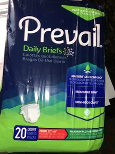 Prevail Briefs Medium Maximum Absorbency 20 Ct. PV-012/1 NEW - Picture 1 of 6