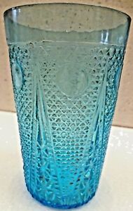 CARNIVAL GLASS TUMBLER BEADED SPEARS VARIANT IN JAIN GLASS WORKS COLLECTIBLES