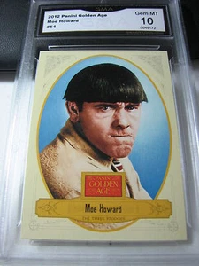 PANINI MOE HOWARD THE THREE STOOGES 2012 EDAD DE ORO # 54 GRADO 10 L@@@K - Imagen 1 de 1