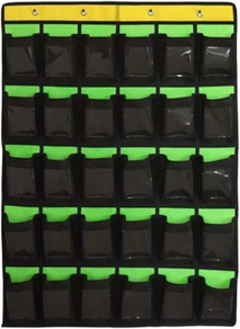 Numbered Classroom Pocket Chart for Cell Phones Calculators Holders Hanging Wall - Picture 1 of 12