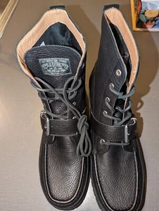 Polo Ralph Lauren Polo Country Ranger Botas de Cuero para Hombre 11 Negras - Imagen 1 de 4