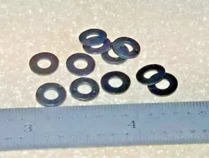 LAVATRICI PIATTE LISCE #6 ID X 5/16" OD X .032" THK NYLON NERO - 100 pezzi - Foto 1 di 1