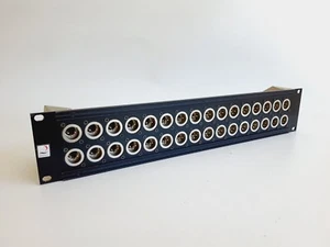 Argosy 32 Port Male Xlr Patchbay Panel DP-00-0032 - Picture 1 of 5