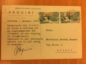 Postkarte signiert von Benito Asquini - Bild 1 von 1