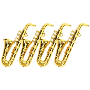 4 Piezas Mini Saxofón Miniatura Instrumentos de Viento Modelos Trabajo Musical - Imagen 1 de 12