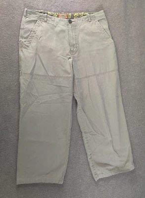 Pantalones Chinos Horny Toad Frente Plano Para Hombre 36 Marrón Tostado Informal Trabajo Medidas 35x27 Foto 1 de 4