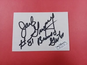 Jack Gregory Browns Giants Cut Index Card Autograph   JSA   Signed  Auto - Picture 1 of 1