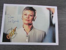 Judi Dench 007 James Bond TV Theatre & Film Actress Hand Signed Picture no 2