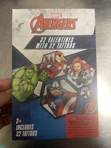 Marvel Avengers 32 Valentinstag Karten mit Stickern 🔥VERSANDKOSTENFREI🔥 - Bild 1 von 6