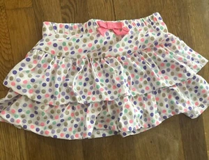 Cynthia Rowley Polka Dot Skort Skirt Shorts 5/6 Pink Metallic Gold Nwt (M) - Picture 1 of 6