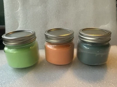 Velas de cera de soja 100% sem perfume 3-5 oz com pavio 100% algodão. Vela de flor grátis. - Imagem 1 de 2