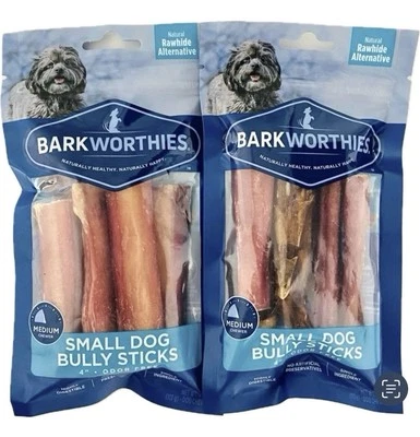 Barkworthies Bully Stick без запаха для маленьких и средних собак комплект из 2 штук - Изображение 1 из 4