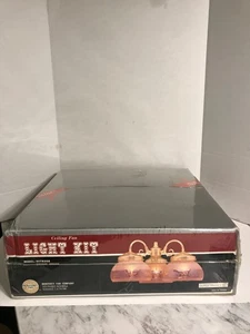 NIB Vintage Monterey Fan Company Bright Brass Ceiling Fan Light Kit UL Listed - Picture 1 of 10