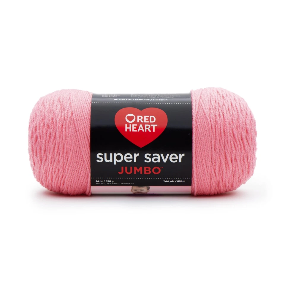 Hilo Jumbo RED HEART Super Saver: Rosa Perfecto - 10 oz/14 oz, 482 yd/744 yd Foto 1 de 2