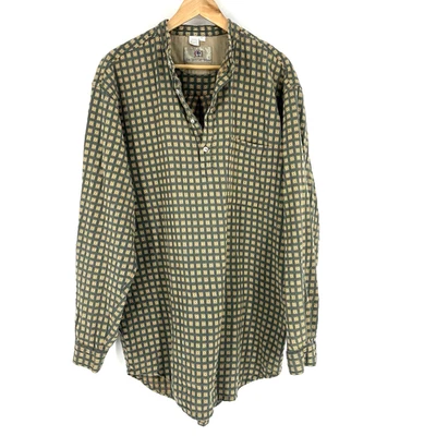 VTG The Territory Ahead Shirt Size XL Mens Henley Long Sleeve Geometric Print - Image 1 of 4