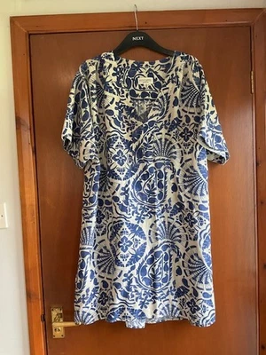 Next Linen Mix Dress Size 16 Petite - Image 1 of 3