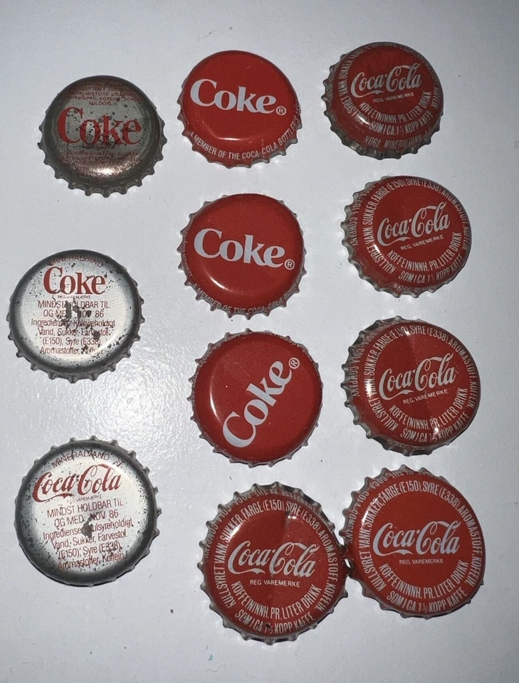 Vintage Assorted International Coca Cola Bottle Crown Caps - Image 1 of 1