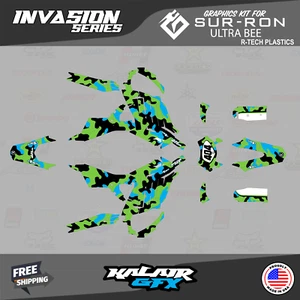 Graphics Kit for Sur-Ron Ultra Bee R - Tech Plastics All Years Invasion-GRN-SHFT - Picture 1 of 6