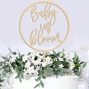 Baby in Bloom Wooden Sign for Baby Shower Party Decor Girl or Boy Gender Reve... - Picture 1 of 6