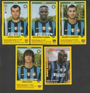 SET DI 5 FIGURINE CALCIATORI PANINI 2009-10 AGGIORNAMENTI COMPLETI INTER NUOVE - Imagen 1 de 1