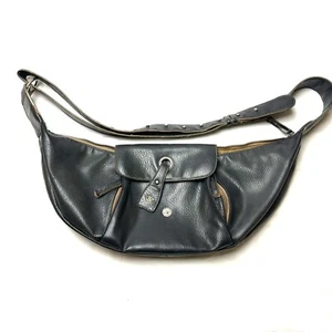 MATT & NAT Black Faux Leather VEGAN Large Bag Crossbody Saddle Handbag Purse BAG - Picture 1 of 13