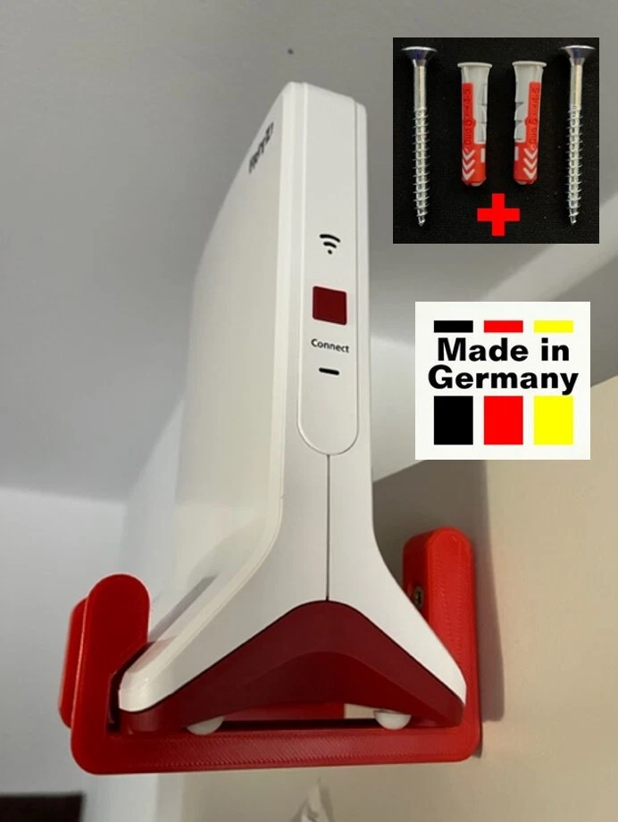 MARKENLOS Haken AVM Fritz!Repeater 3000/6000 Wandhaken, Halterung 2 St. +Dübel +Schrauben!