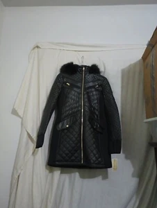 michael kros black faux fur size small(GOGO) - Picture 1 of 9