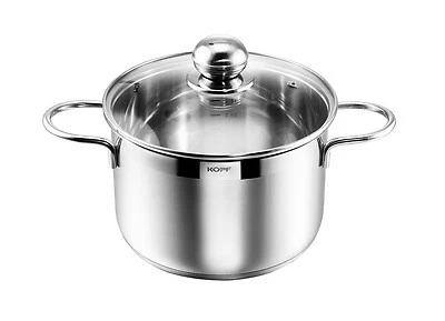 KOPF Fleischtopf Josie Edelstahl mit Glasdeckel Induktion Kochtopf Bratentopf - Bild 1 von 3