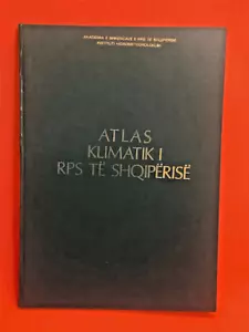 ALTES ALBANIEN BUCHALBUM-ATLAS KLIMATIK RPS SHQIPERISE-ALBANIEN KLIMAATLAS-1988 - Bild 1 von 23