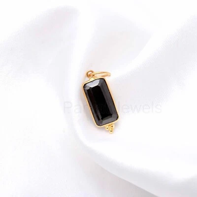 Подарок для помолвки женщин подвески кулон AA черная спинальная огранка сплошное золото 18 карат - Изображение 1 из 4