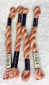 4 MINT Anchor Perle Pearl Cotton #868 Peach/Skin Embroidery Floss Vintage Skein - Picture 1 of 3