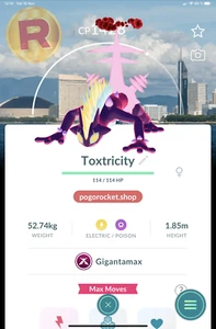 Toxtricity GMAX Amped Form Fukuoka Background Location Card Non-Shiny Giganta... - Imagen 1 de 3