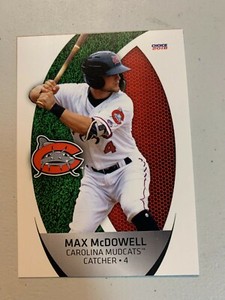 Max McDowell Card 2018 Carolina Mud Cats Team Card