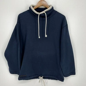 Polo Ralph Lauren Sweatshirt Adult Size S Navy Blue RL 2000 Y2K Vtg High Neck - Picture 1 of 8