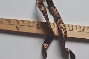 ANIMAL PRINT BRUSHED RIBBON SINGLE FACE POLYESTER 3.8 YARDS X 5/8" WIDE - Picture 1 of 2