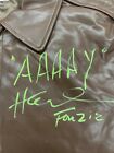 Replica Leather Fonz Jacket Quoted & Signed By Henry Winkler 100% Authentic COA