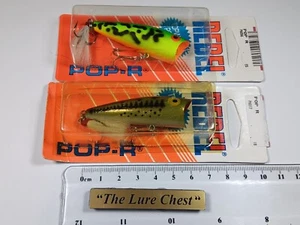 Rebel fishing lures Pop-R surface Poppers pair. Bass, Jacks, Trout lure. lot 6 - Picture 1 of 18