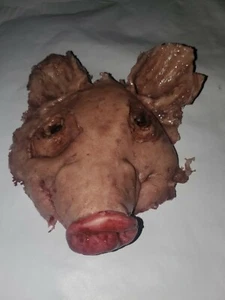 Silicone movie prop butchered PIG head special effect horror gore halloween fx - Picture 1 of 5