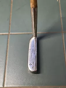 Hickory Golfschläger selten Winton Zamba Scuffler Stil Putter rechteckig flach - Bild 1 von 14